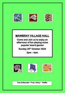 Mawbray Village Hall- Games Afternoon